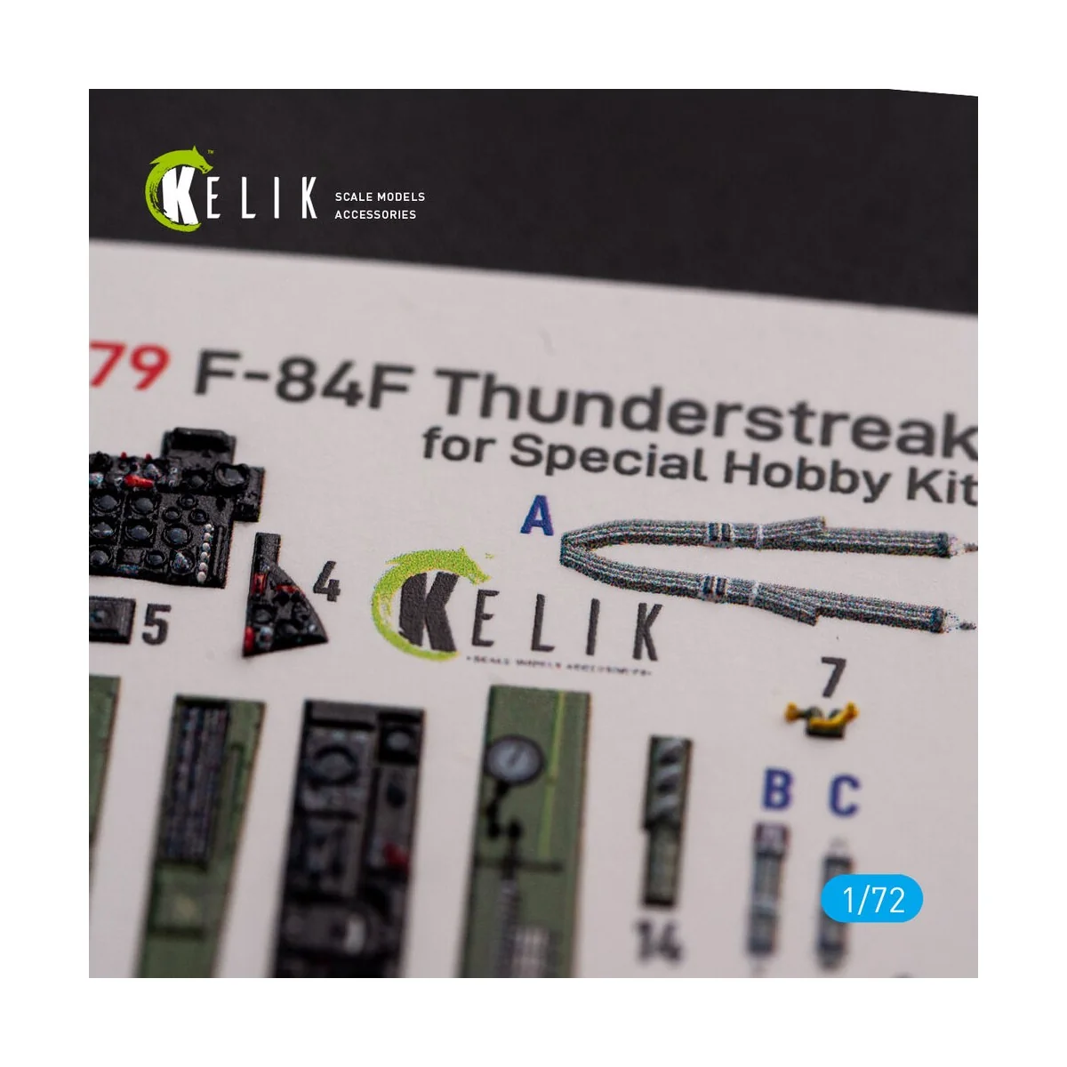 F-84F Thunderstreak interior 3D decals for Special Hobby kit - Keli...