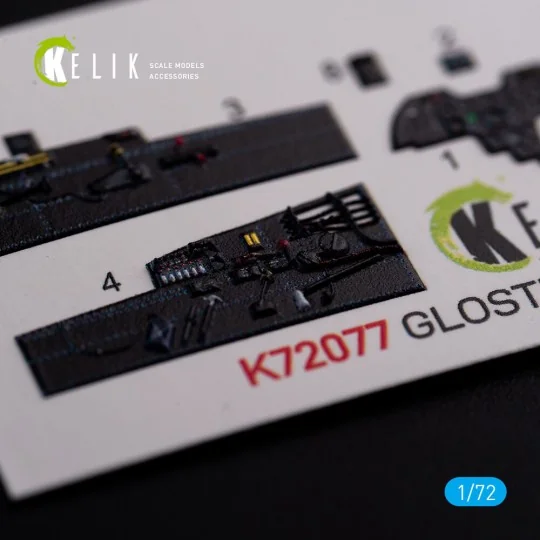 Gloster Meteor F.8 interior 3D decals for Airfix kit - Kelik K72077