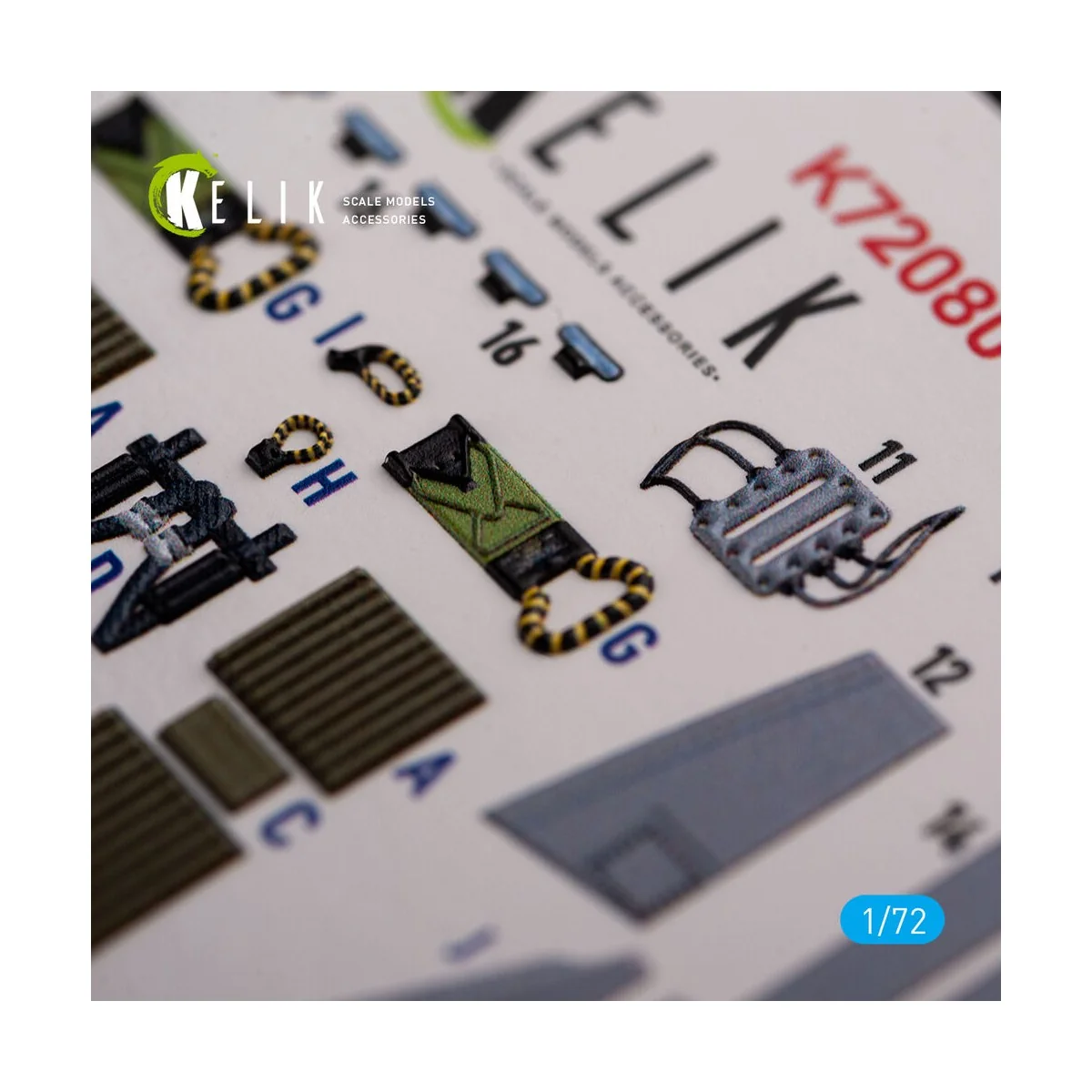 Grumman A-6A Knight Rider interior 3D decals for Fujimi kit - Kelik...