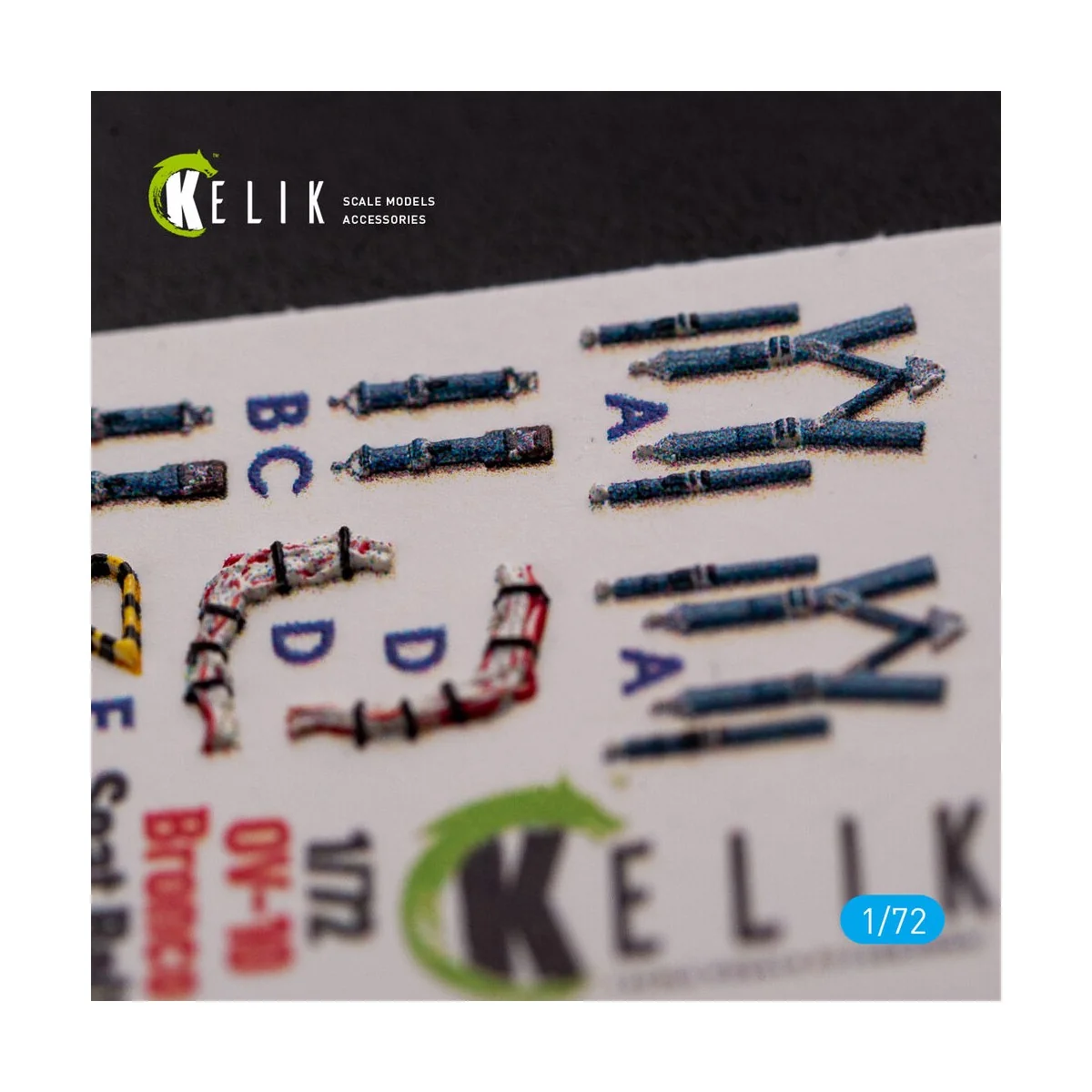 OV-10D+ Bronco interior 3D decals for ICM kit, 1/72 - Kelik K72081