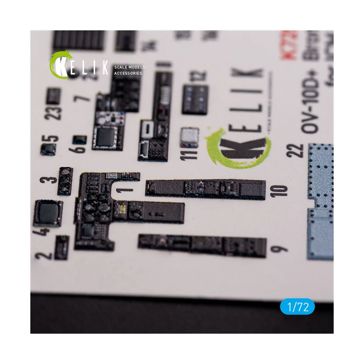 OV-10D+ Bronco interior 3D decals for ICM kit, 1/72 - Kelik K72081