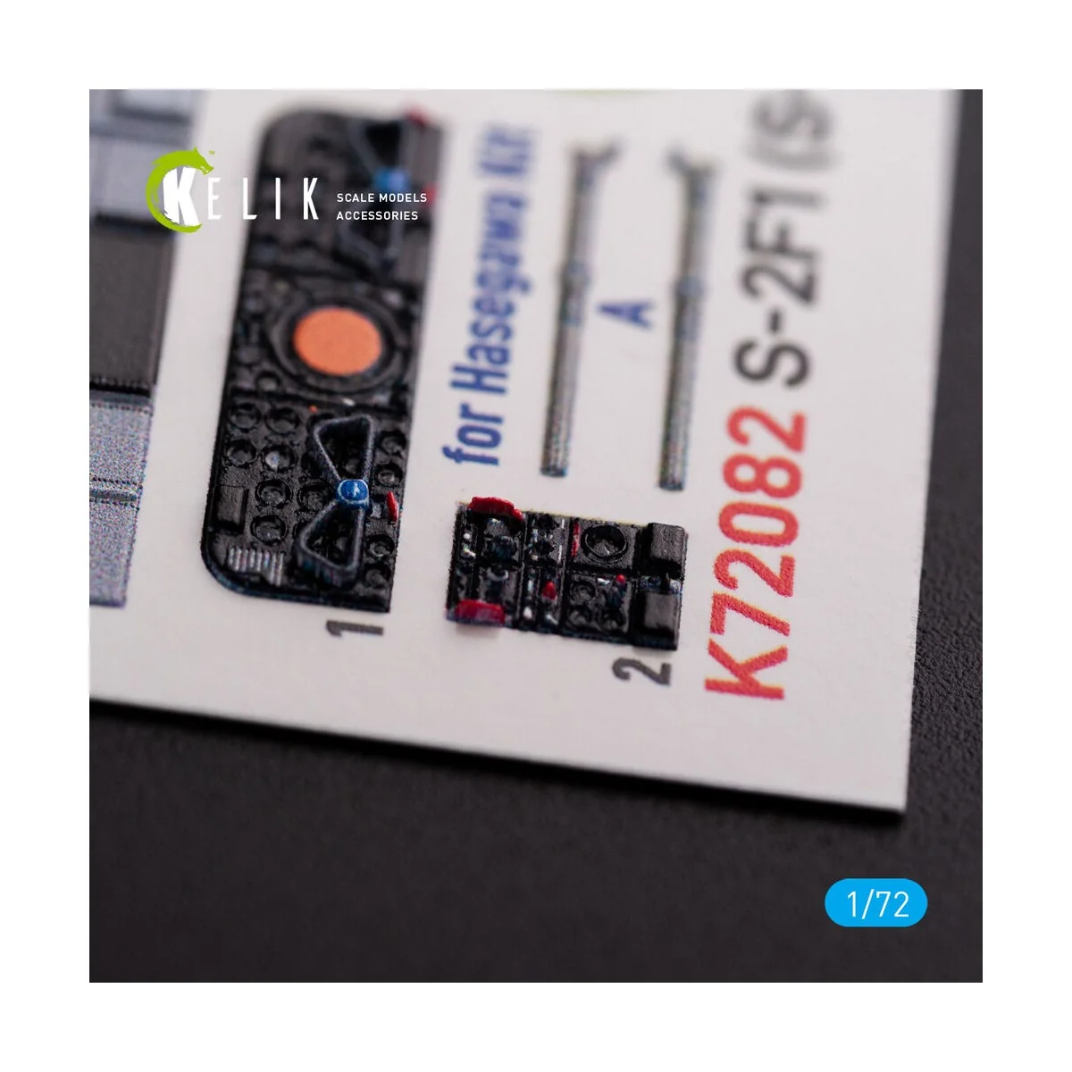 S-2A Tracker interior 3D decals for Hasegawa kit, 1/72 - Kelik K72082