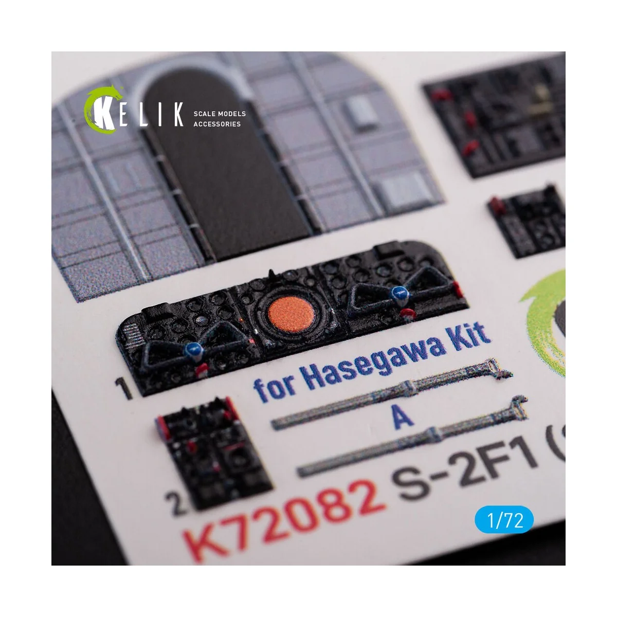S-2A Tracker interior 3D decals for Hasegawa kit, 1/72 - Kelik K72082