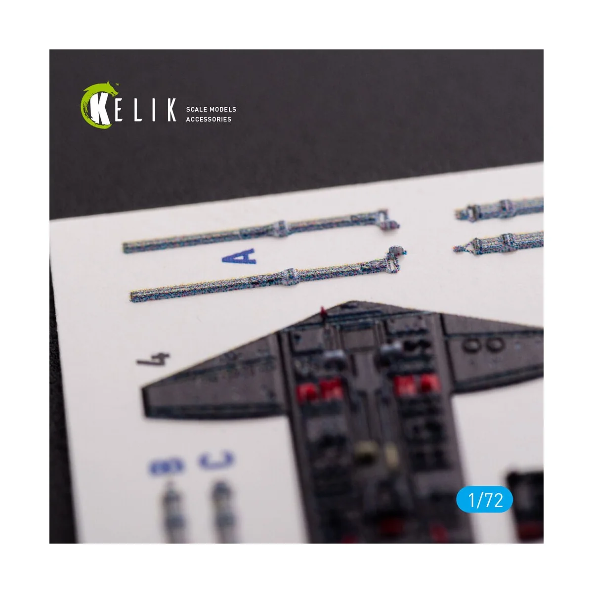 S-2A Tracker interior 3D decals for Hasegawa kit, 1/72 - Kelik K72082