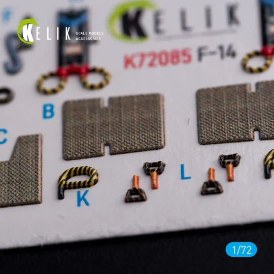 F-14A Tomcat - interior 3D decals for Hasegawa kit, 1/72 - Kelik K7...