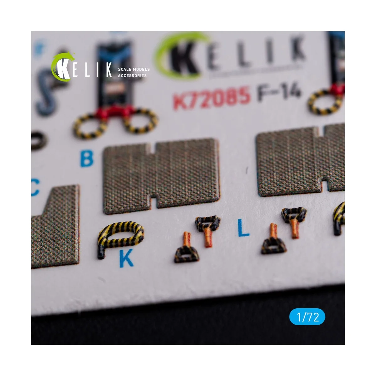 F-14A Tomcat - interior 3D decals for Hasegawa kit, 1/72 - Kelik K7...