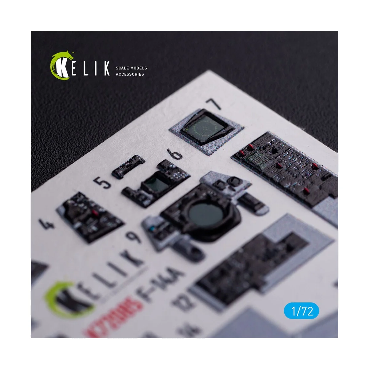 F-14A Tomcat - interior 3D decals for Hasegawa kit - Kelik K72085