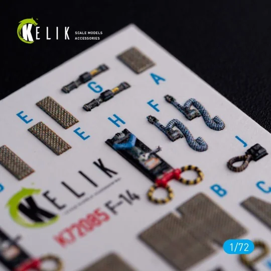 F-14A Tomcat - interior 3D decals for Hasegawa kit - Kelik K72085