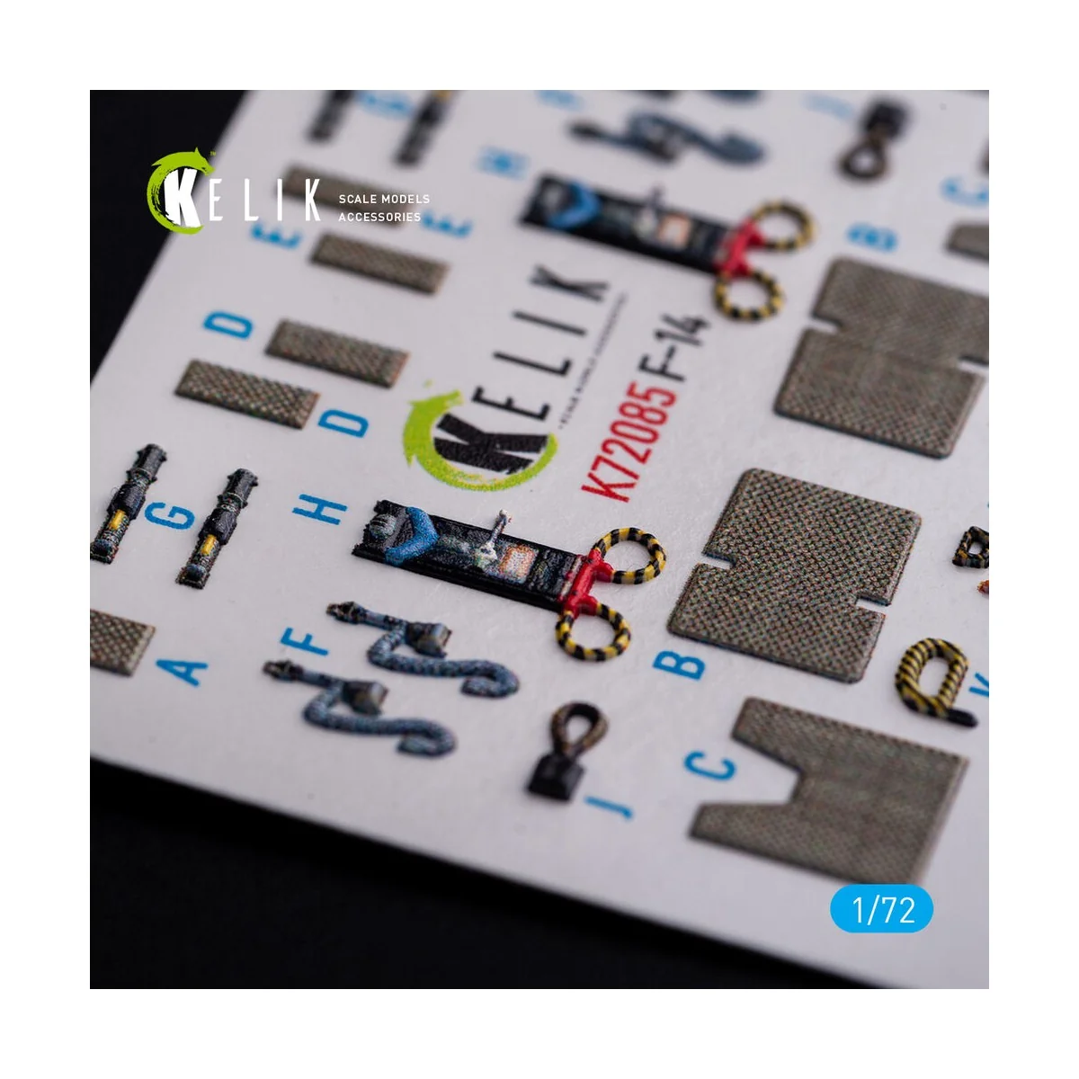 F-14A Tomcat - interior 3D decals for Hasegawa kit, 1/72 - Kelik K7...