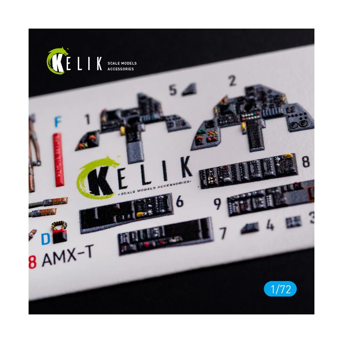 AMX-T interior 3D decals for Italeri kit, 1/72 - Kelik K72088