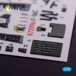 F-16C - interior 3D decals for Hasegawa kit - Kelik K72096