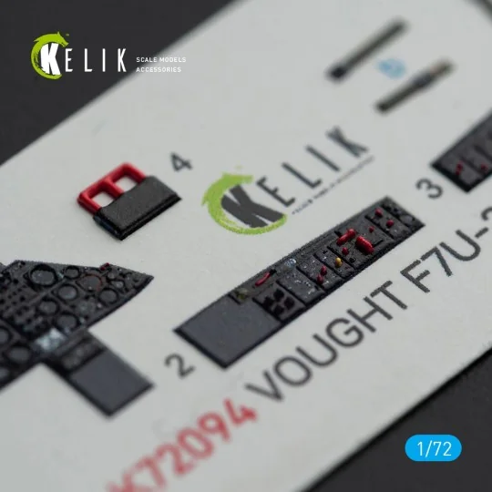 Vought F7U-3M Cutlass - interior 3D decals for Fujimi kit - Kelik K...