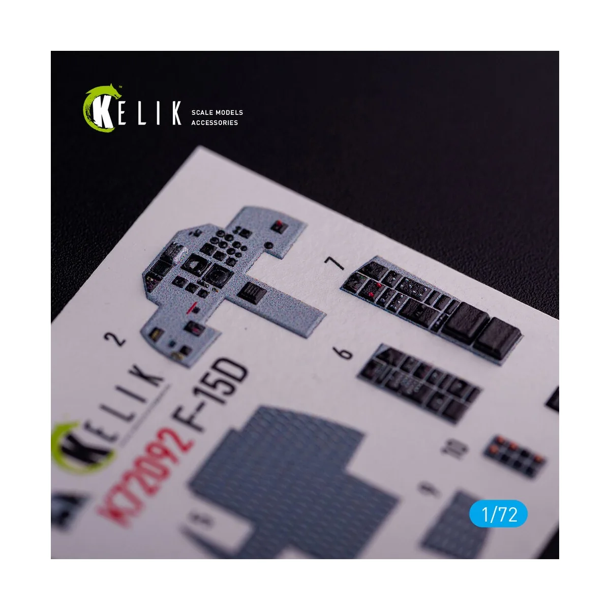 F-15D - interior 3D decals for FineMolds kit - Kelik K72092