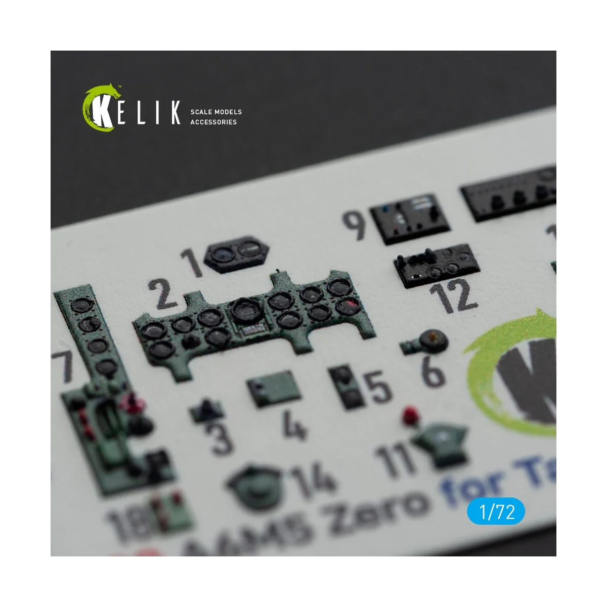 A6M5 Zero - interior 3D decals for Tamiya kit - Kelik K72099