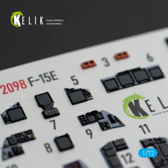 F-15E - interior 3D decals for GWH kit - Kelik K72098