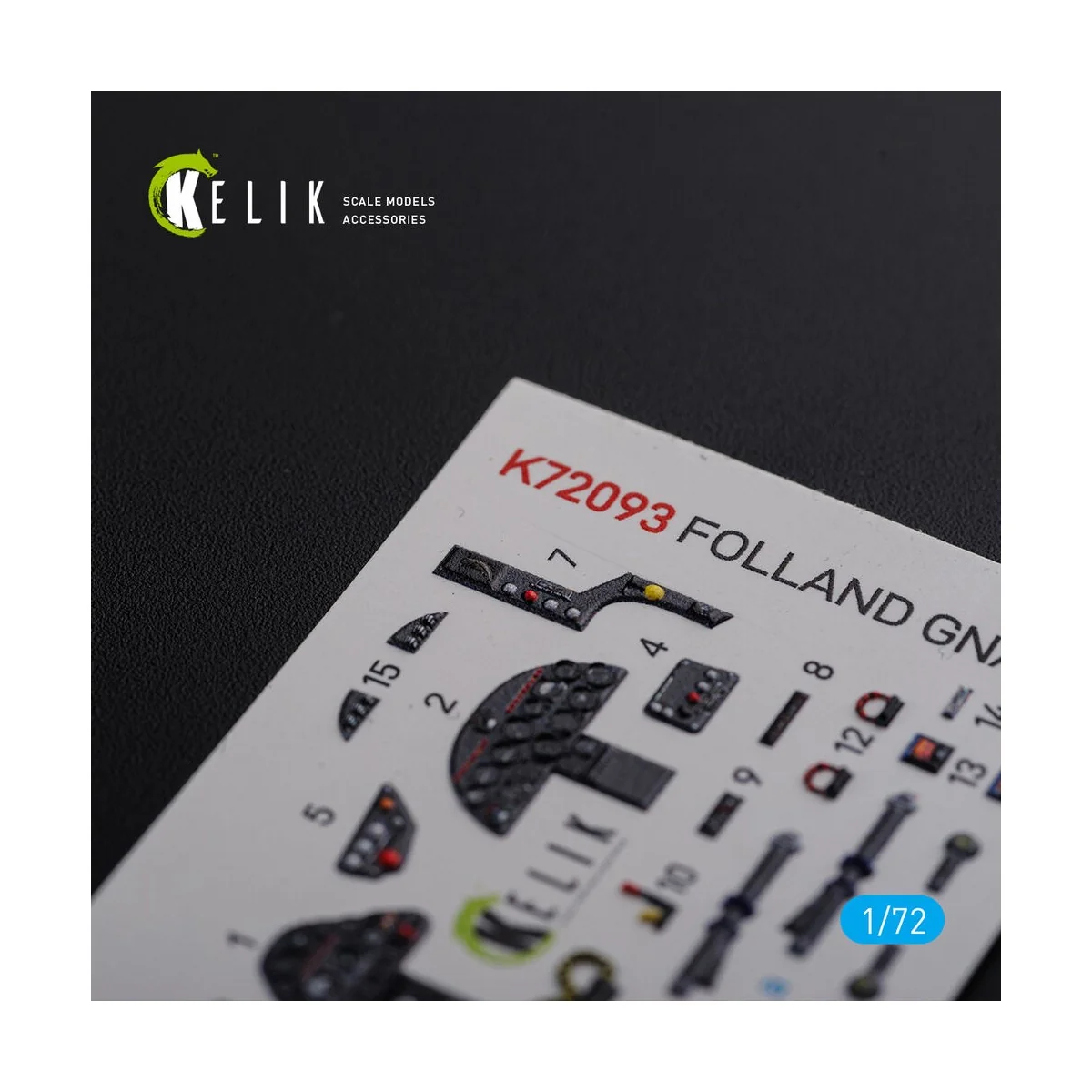 Folland Gnat T.1 interior 3D decals for Airfix kit - Kelik K72093 Folland Gnat T.1 interior 3D decals for Airfix kit - Kelik K72093