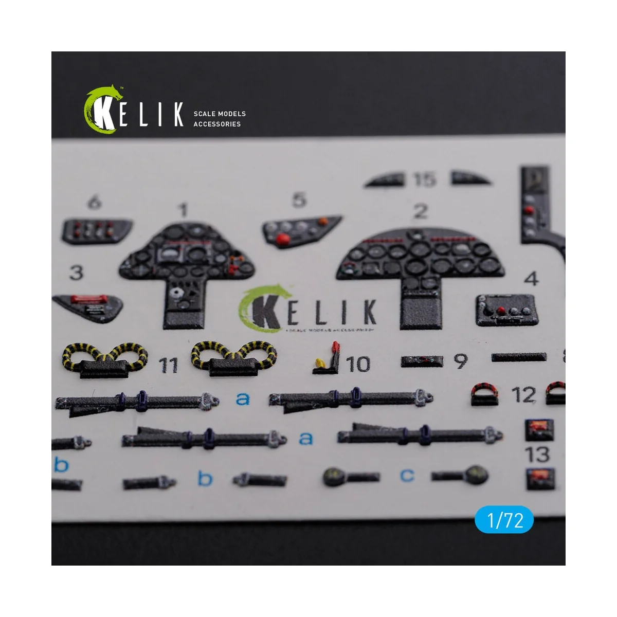 Folland Gnat T.1 interior 3D decals for Airfix kit - Kelik K72093 Folland Gnat T.1 interior 3D decals for Airfix kit - Kelik K72093