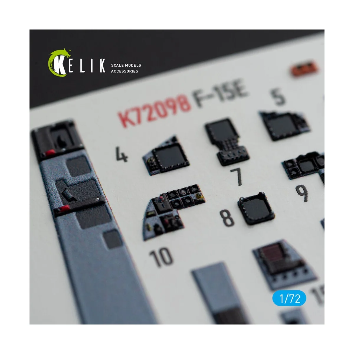 F-15E - interior 3D decals for GWH kit, 1/72 - Kelik K72098 F-15E - interior 3D decals for GWH kit, 1/72 - Kelik K72098