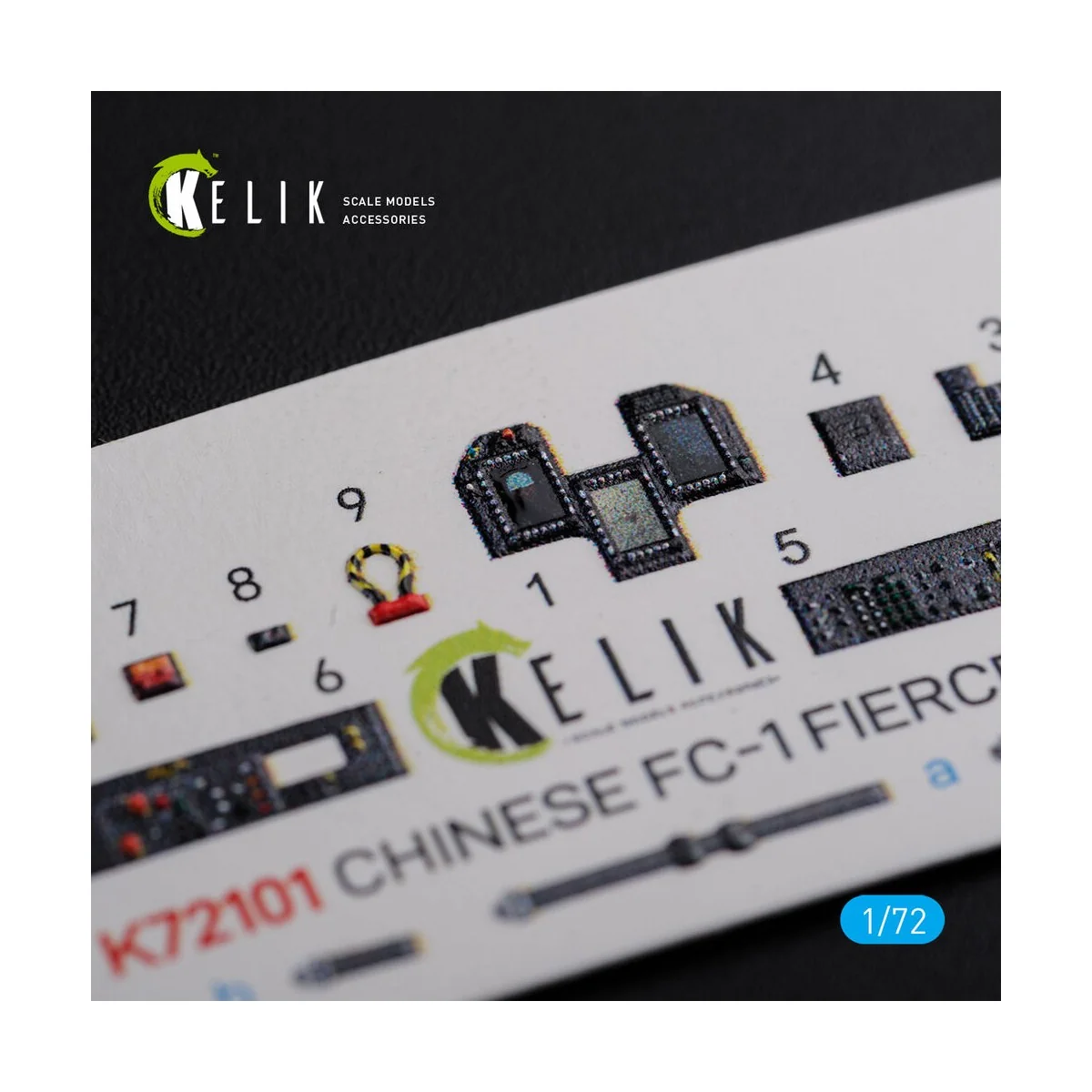 Chinese FC-1 Fierce Dragon interior 3D decals for Trumpeter kit - K...