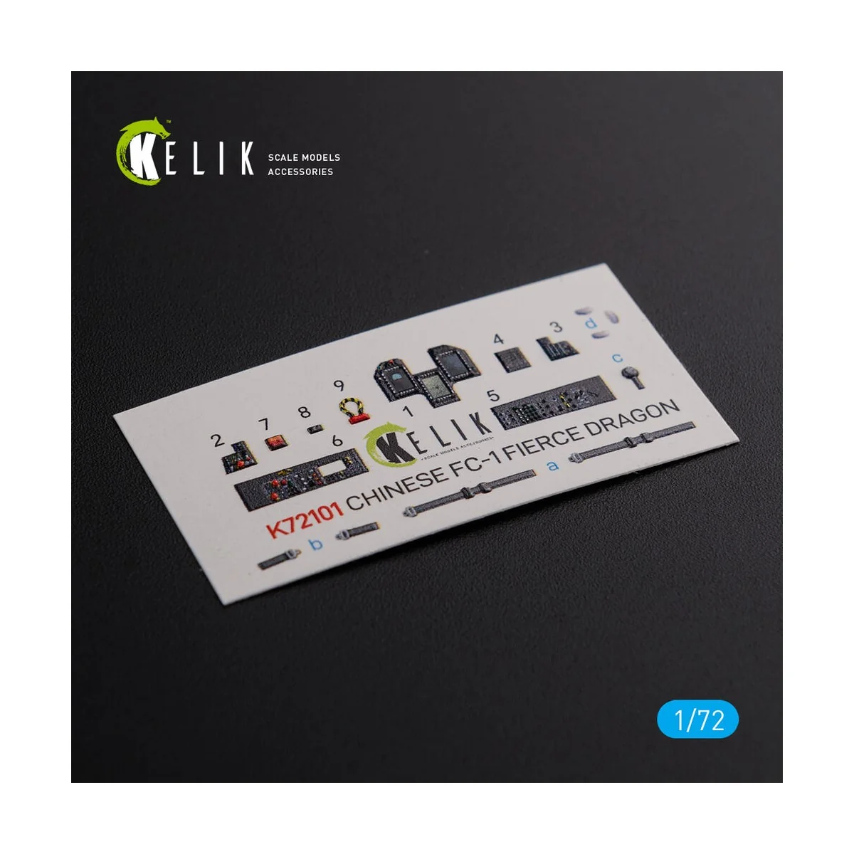 Chinese FC-1 Fierce Dragon interior 3D decals for Trumpeter kit - K...