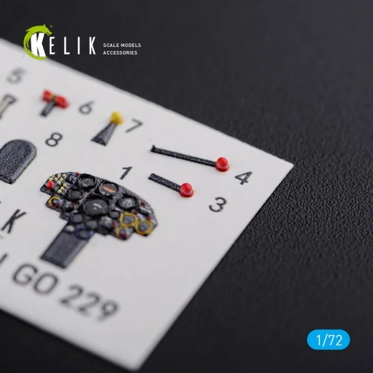 Horten Go 229 interior 3D decals for Revell kit, 1/72 - Kelik K72100 Horten Go 229 interior 3D decals for Revell kit, 1/72 - Kelik K72100