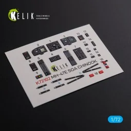 MH-47E interior 3D decals for Italeri kit - Kelik K72102