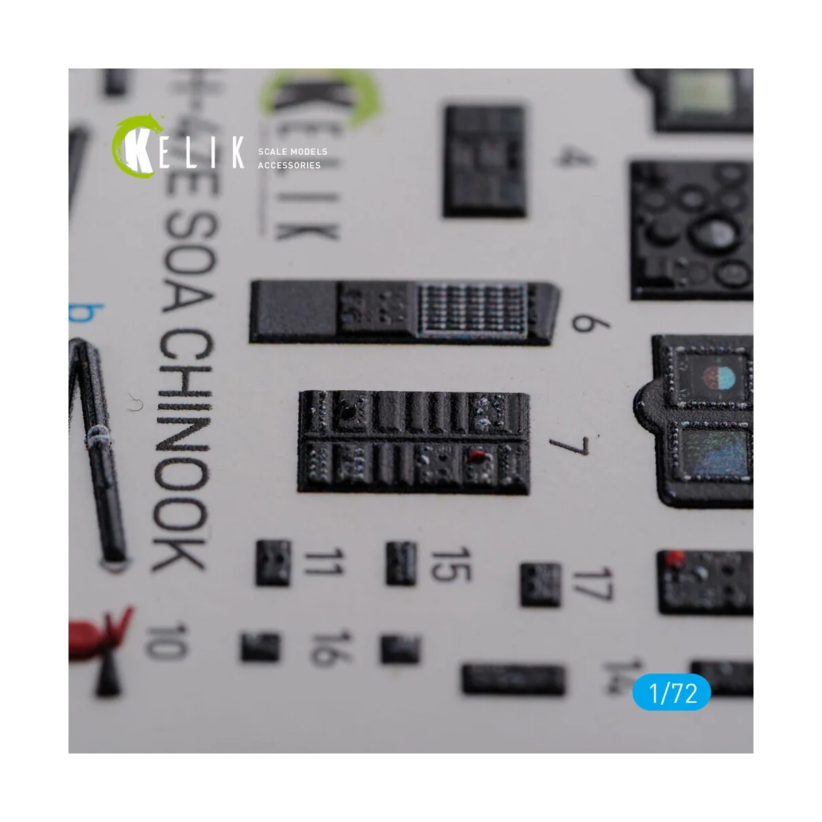 MH-47E interior 3D decals for Italeri kit, 1/72 - Kelik K72102