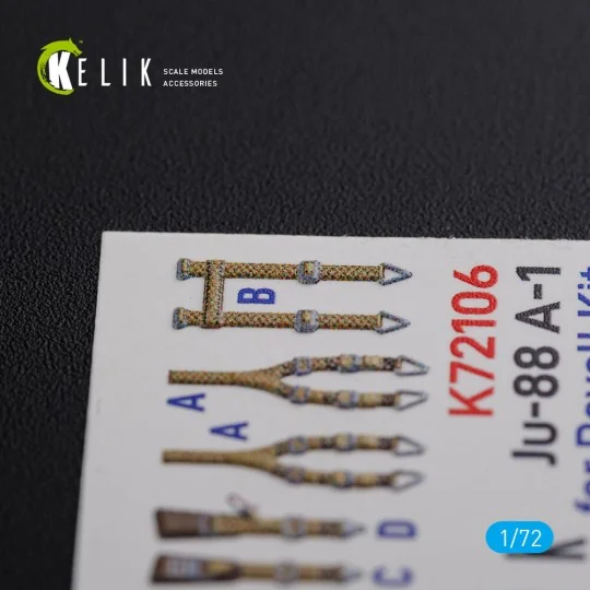 Ju-88 A-1 interior 3D decals for Revell kit - Kelik K72106