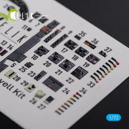 Ju-88 A-1 interior 3D decals for Revell kit - Kelik K72106