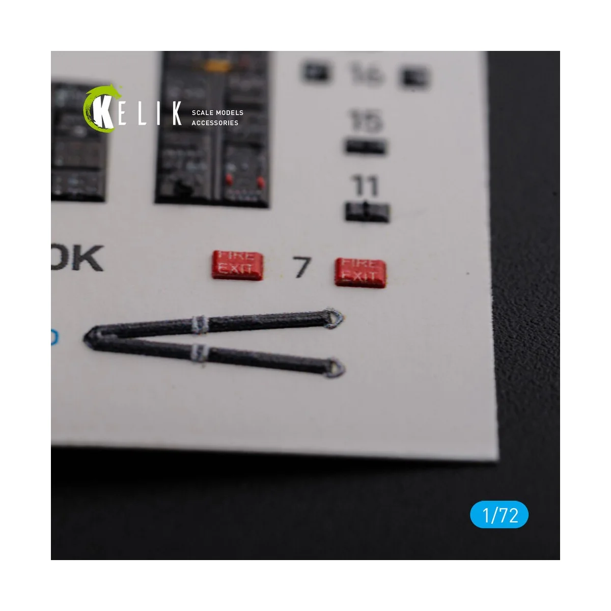 CH-47A interior 3D decals for Trumpeter kit, 1/72 - Kelik K72103