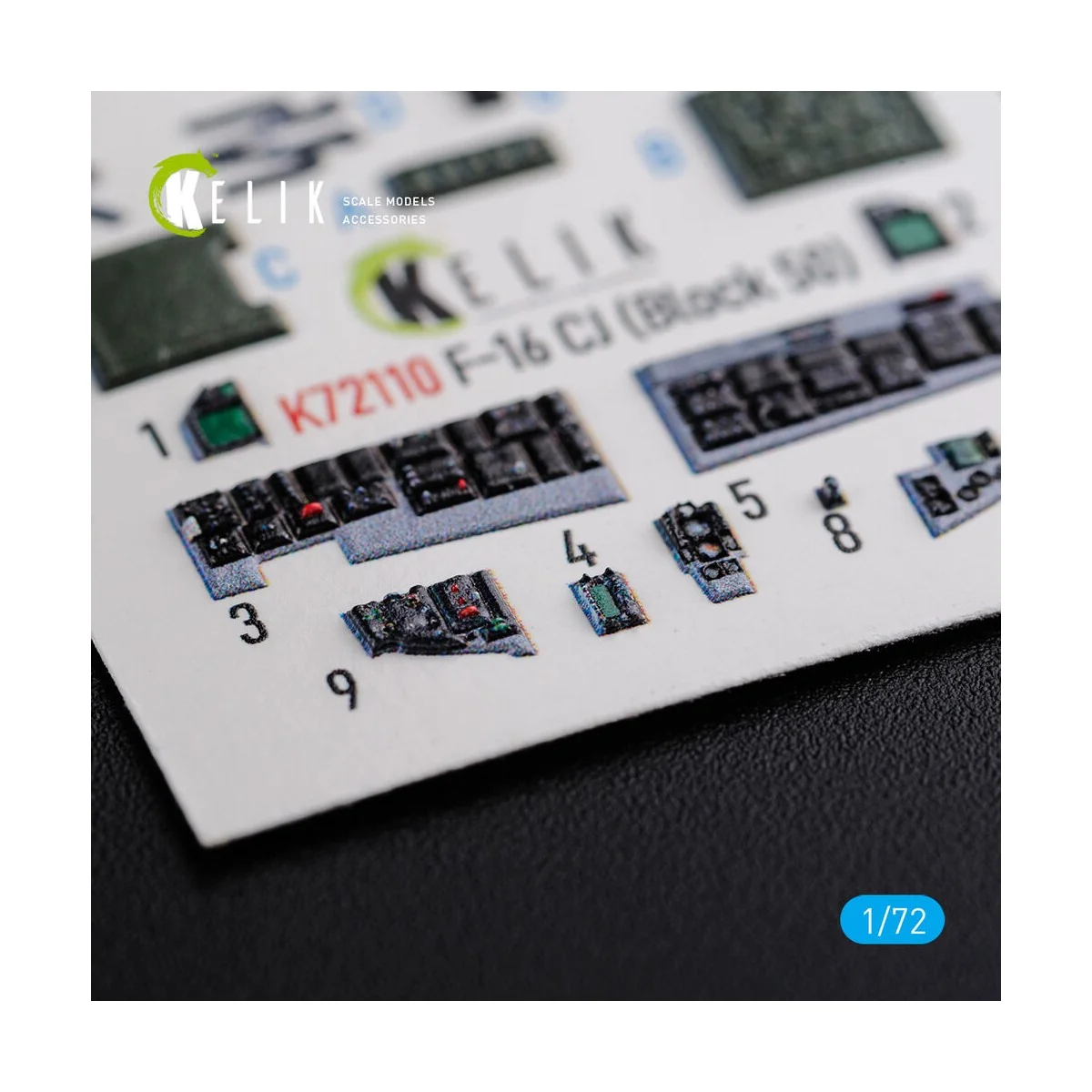 F-16 CJ (Block 50) interior 3D decals for Tamiya kit, 1/72 - Kelik ... F-16 CJ (Block 50) interior 3D decals for Tamiya kit, 1/72 - Kelik ...