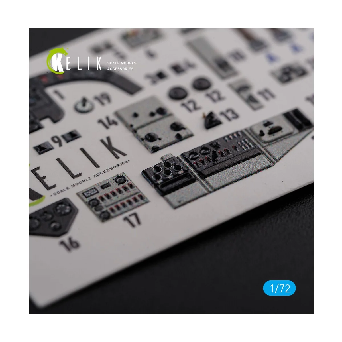 KI-21 interior 3D decals for ICM kit, 1/72 - Kelik K72107