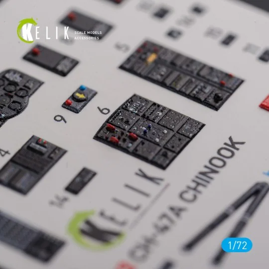 CH-47A interior 3D decals for Trumpeter kit - Kelik K72103