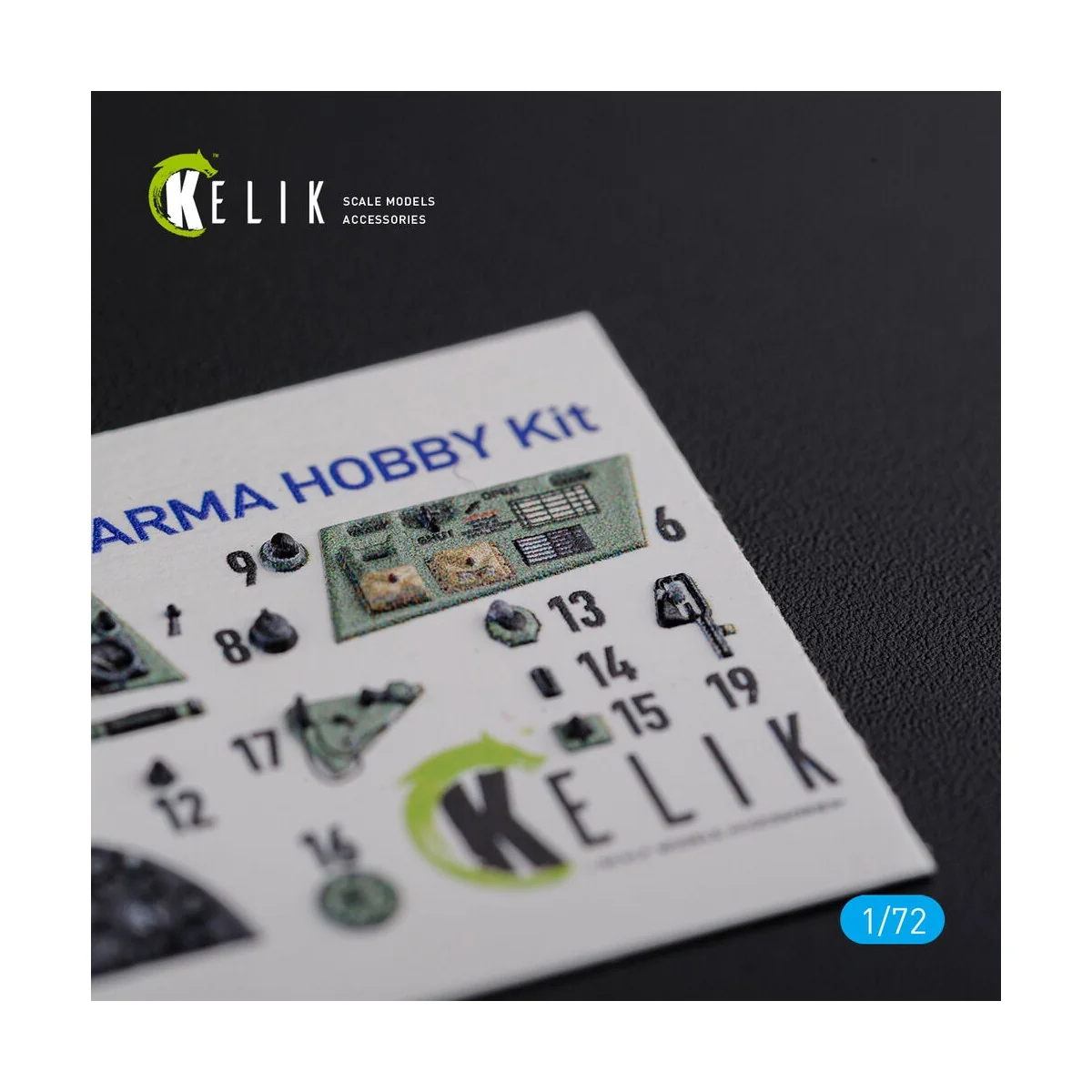 Hurricane Mk IIC interior 3D decals for Arma Hobby kit - Kelik K72114 Hurricane Mk IIC interior 3D decals for Arma Hobby kit - Kelik K72114