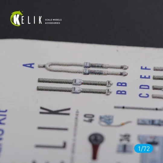 F-106A Delta Dart interior 3D decals for Meng kit - Kelik K72112