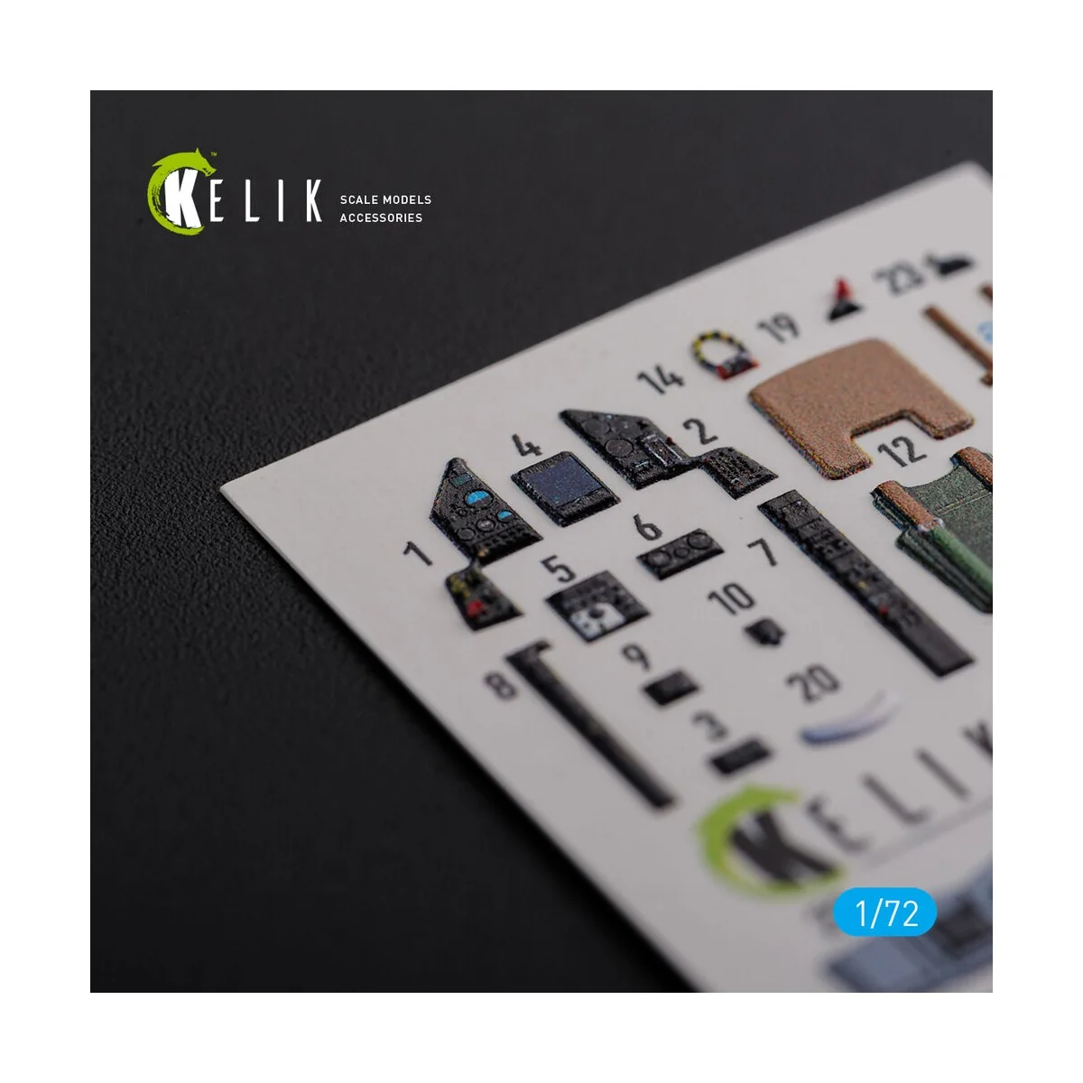 Mirage 2000C interior 3D decals forModelSvit kit, 1/72 - Kelik K72119