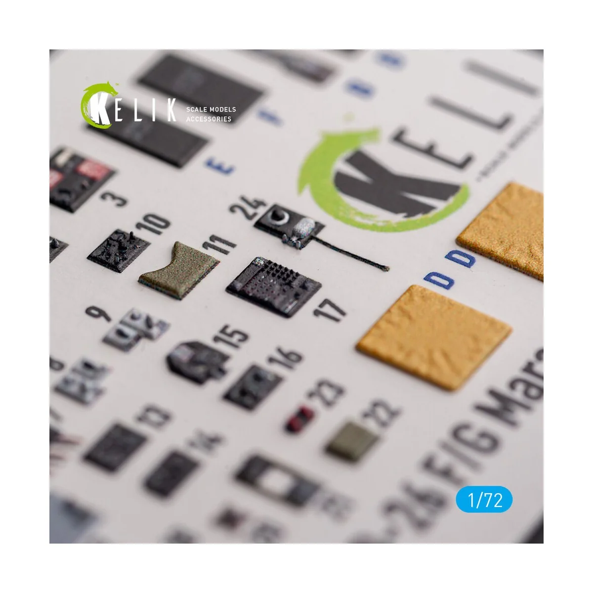 B-26 F/G Marauder - interior 3D decals for Hasegawa kit - Kelik K72117