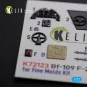 BF109-F2/F4 interior 3D decals for Fine Molds kit, 1/72 - Kelik K72123