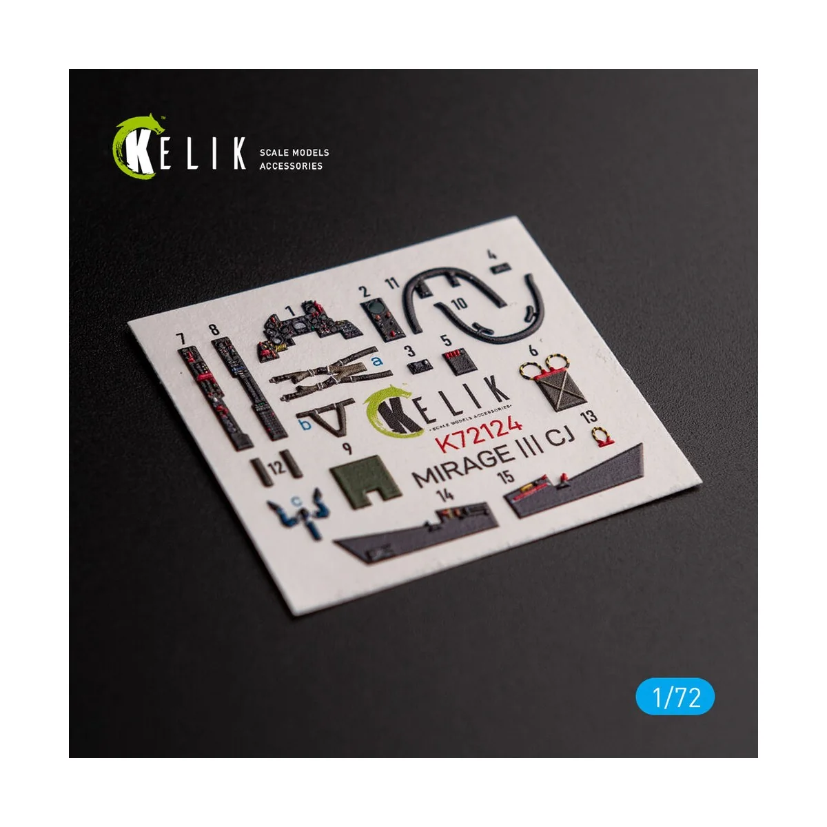MIRAGE III CJ - interior 3D decals for SpecialHobby kit, 1/72 - Kel... MIRAGE III CJ - interior 3D decals for SpecialHobby kit, 1/72 - Kel...