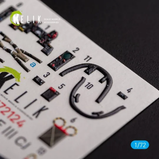 MIRAGE III CJ - interior 3D decals for SpecialHobby kit, 1/72 - Kel... MIRAGE III CJ - interior 3D decals for SpecialHobby kit, 1/72 - Kel...