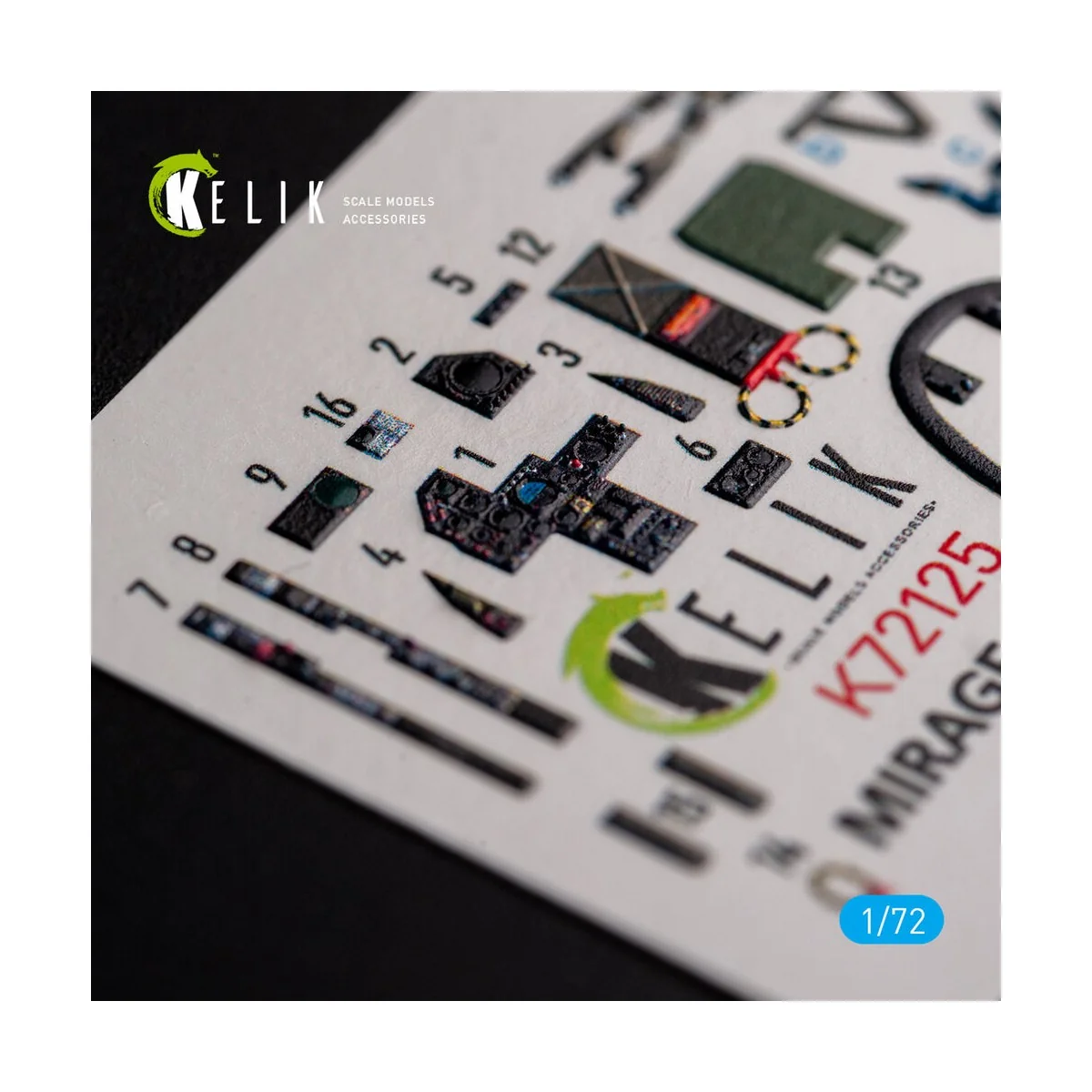 MIRAGE F.1 CG - interior 3D decals for SpecialHobby kit, 1/72 - Kel... MIRAGE F.1 CG - interior 3D decals for SpecialHobby kit, 1/72 - Kel...