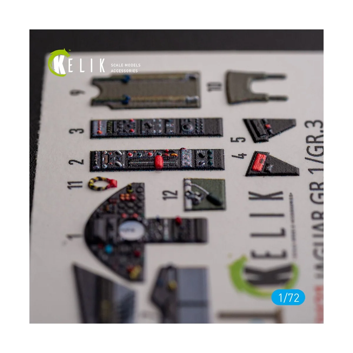 Jaguar GR.1/GR.3 - interior 3D decals for Italeri kit, 1/72 - Kelik...