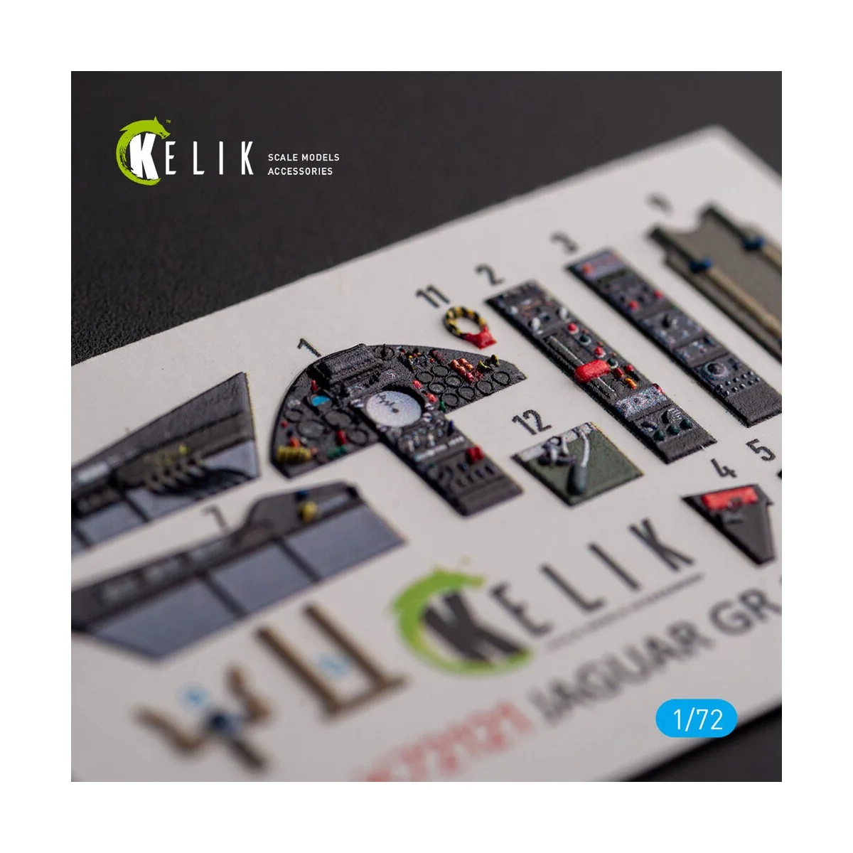 Jaguar GR.1/GR.3 - interior 3D decals for Italeri kit - Kelik K72121