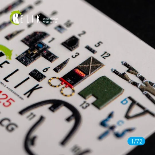 MIRAGE F.1 CG - interior 3D decals for SpecialHobby kit, 1/72 - Kel... MIRAGE F.1 CG - interior 3D decals for SpecialHobby kit, 1/72 - Kel...