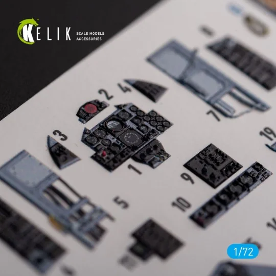 FG.1 Phantom - interior 3D decals for Airfix kit, 1/72 - Kelik K72127 FG.1 Phantom - interior 3D decals for Airfix kit, 1/72 - Kelik K72127