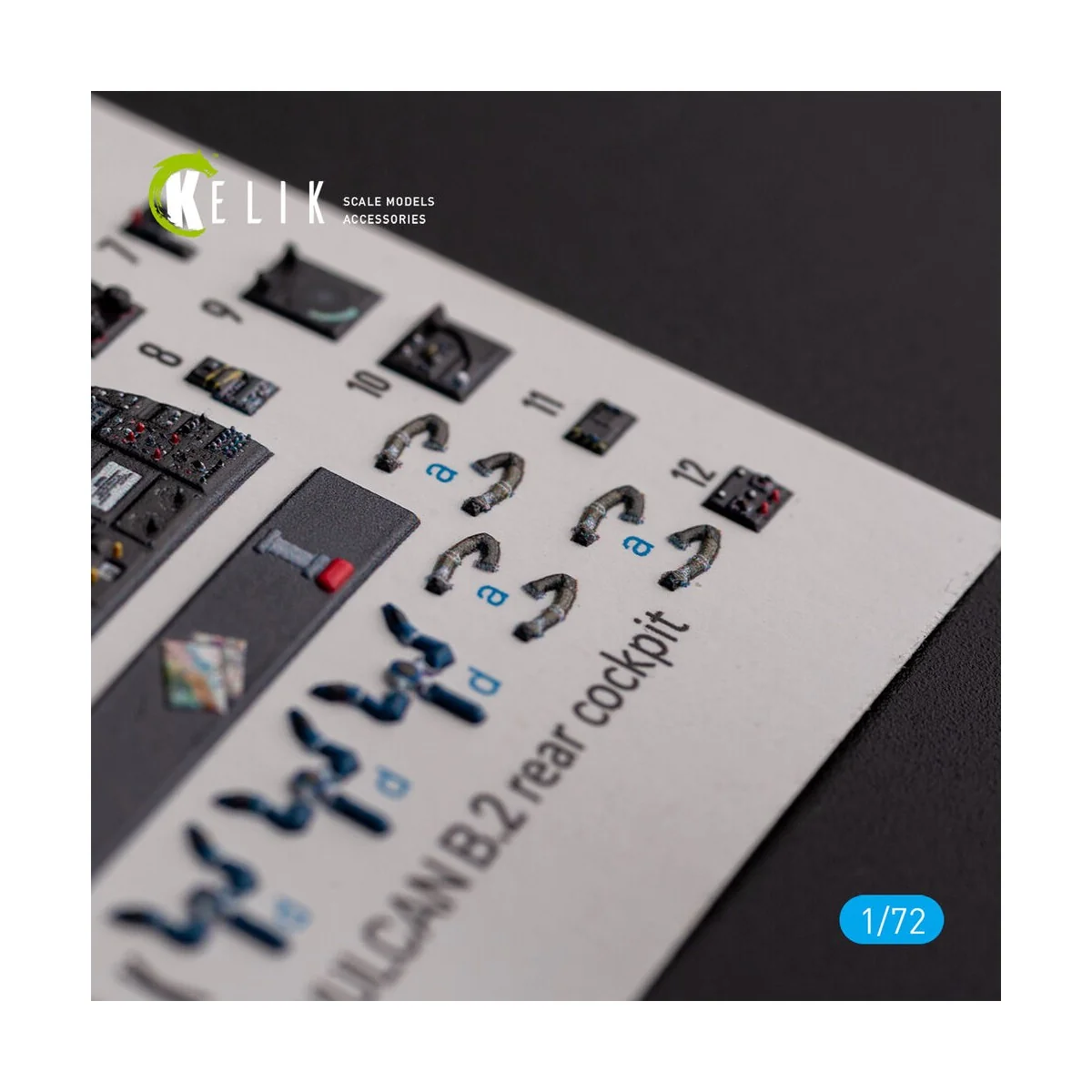 AVRO VULCAN B.2 Rear cockpit - interior 3D decals for Airfix kit - ...