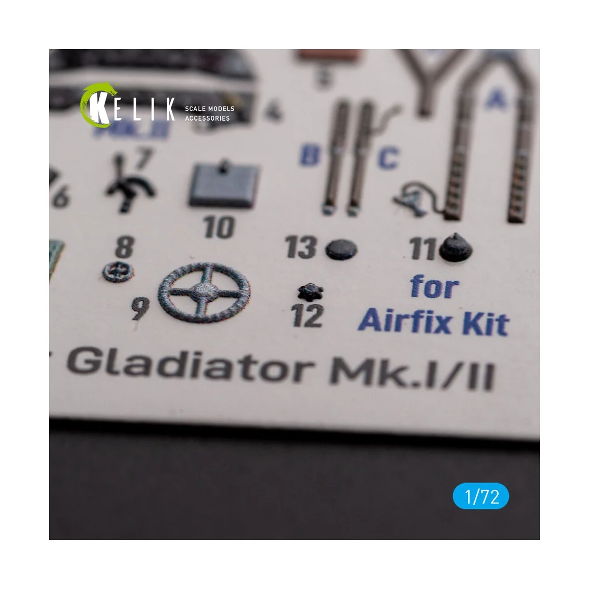 Gloster Gladiator Mk.I/II - interior 3D decals for Airfix kit - Kel...