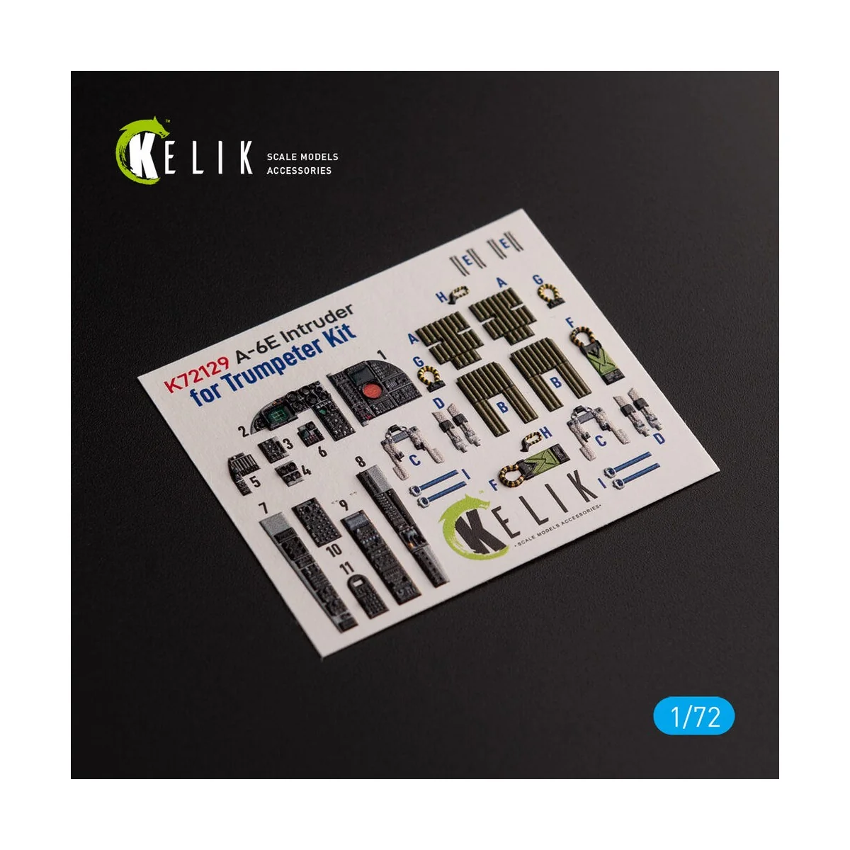 A-6E Intruder - interior 3D decals for Trumpeter kit - Kelik K72129