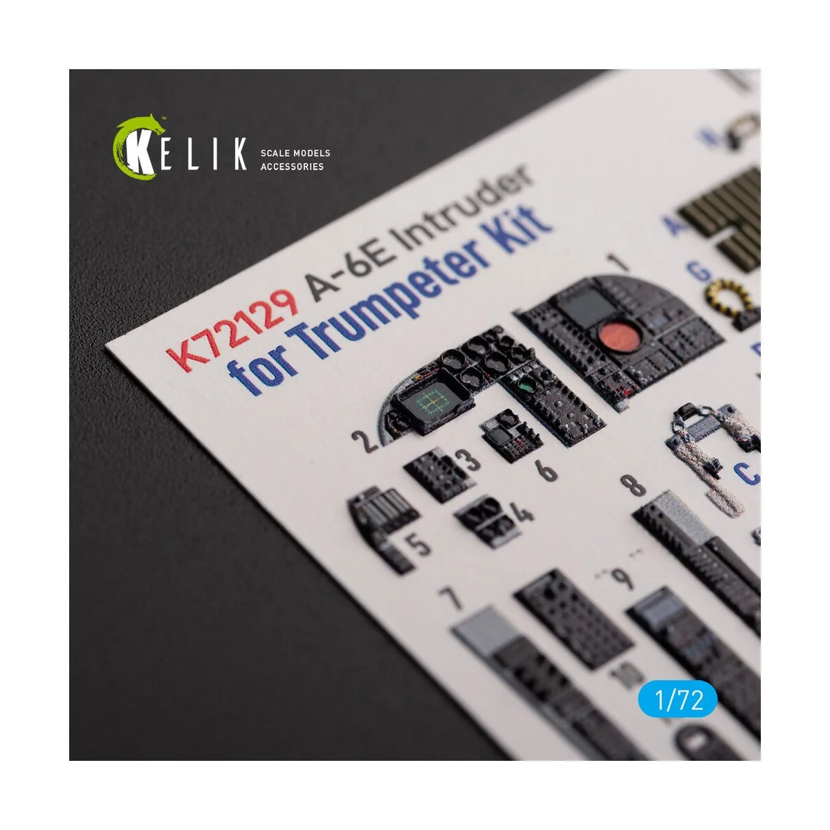 A-6E Intruder - interior 3D decals for Trumpeter kit - Kelik K72129