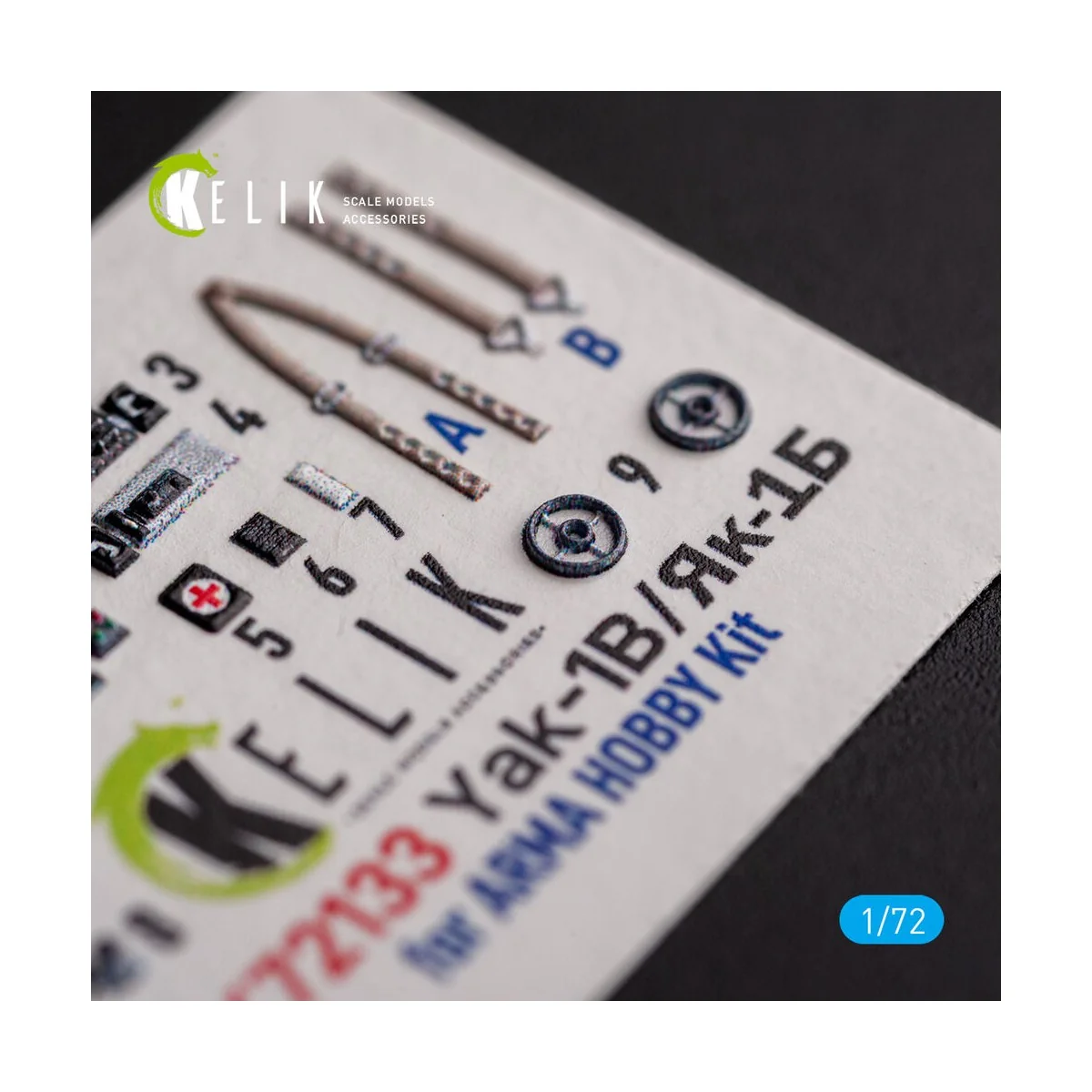 Yak-1B - interior 3D decals for Arma Hobby kit - Kelik K72133